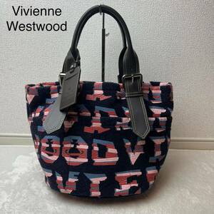 美品 Vivienne Westwood ヴィヴィアン ウール フェルト ハンドバッグ