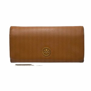 TORY BURCH(トリーバーチ) アイコン ロゴ レザー 長財布 レディース 表記無 中古 古着 0407