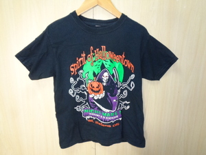 b217◆Spirit of Halloweentown in St. Helens 半袖Tシャツ キッズ◆セントヘレンズ スピリットオブハロウィーンタウン 黒 ゆうパケット6E