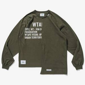 wtaps ダブルタップス 21ss RAGS LS/COTTON OD XL 未使用