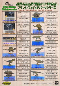 ＧＭ84　園芸用ミニチ ュア1/80~フリーサイズ　　恐竜　バキケファロサウルス