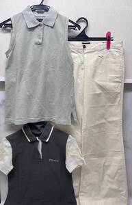 中古 アルマーニジーンズ ARMANI JEANS パンツ ポロシャツ /ジョルジオ・アルマーニ GIORGIO ARMANI ノースリーブシャツ / 古着 レディース