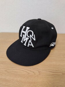 【HONMA GOLF】 本間ゴルフ キャップ 黒 フリーサイズ 57〜59cm ゴルフウェア GOLF スポーツ 帽子 野球帽