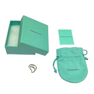 ■中古品■TIFFANY&Co. オープンハートリング 13号 SV シルバー 箱つき ZE2938Z