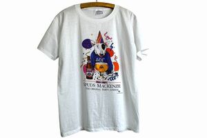 デッドストック80sビンテージBUDLIGHTバドライトバド犬プリントTシャツXL白ホワイトアメカジストリート企業物ビールバドワイザーh23911