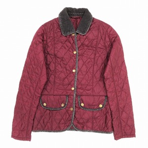 バブアー Barbour VINTAGE QUILT ヴィンテージ キルティング ジャケット 中綿 コーデュロイ襟 アウター ワインレッド レディース