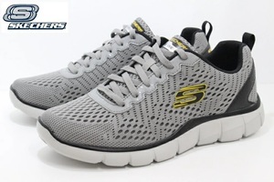 27.5cm スケッチャーズ SKECHERS ストラテジックヘッドターナー STRATEGIC HEAD TURNER グレー 999768 メンズ スニーカー 新品