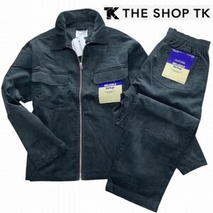 ★新品 THE SHOP TK タケオキクチ M ブラック【コーデュロイセットアップ】ジップブルゾン+シェフパンツ　セットアップ セットアップスーツ