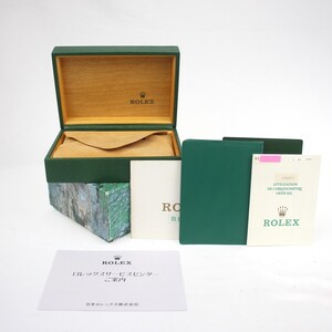 ◆ 1円 ～ ROLEX / ロレックス 【ギャラ付き】 純正 空箱 内箱 ボックス 付属品多数 グリーン系 153014