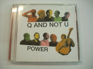 [CD] 　Q AND NOT U / POWER キュー・アンド・ノット・ユー パワー USポストハードコアバンド ◇r301025