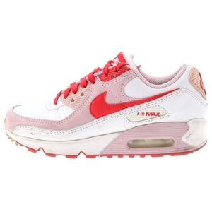 NIKE ナイキ AIR MAX 90 Valentines エアマックス レースアップローカットスニーカー ホワイト/ピンク US5.5/22.5cm DD8029-100