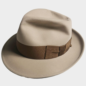 BIG! 50年代 BORSALINO 60CM QUALITA SUPERIORE ボルサリーノ 7 1/2 MADE IN ITALY イタリア製 VINTAGE HAT ヴィンテージ ハット レア 着用