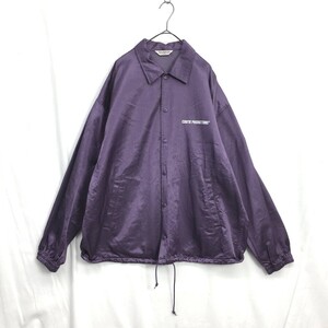 KZ6968★COOTIE PRODUCTIONS : R/C Satin Coach Jacket★M★パープル 定価￥29700- クーティー サテンコーチジャケット