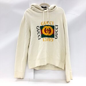 GUCCI グッチ オールドロゴ プルオーバー パーカー サイズM【DAAL0022】