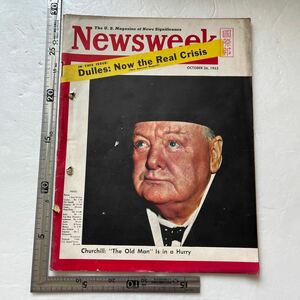 昭和28年 日本版『Newsweek』1953年10月26日　チャーチル 日本企業・商店広告 1950年代アメリカ 朝鮮戦争 進駐軍 GHQ 