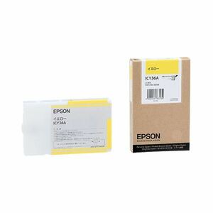 【新品】（まとめ） エプソン EPSON PX-P／K3インクカートリッジ イエロー 110ml ICY36A 1個 【×6セット】