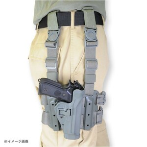 BLACKHAWK レッグホルスター Serpa LV2 ベレッタ92/M9A1 レール対応 [ フォリアージュグリーン / 右利き ]