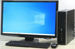 HP Compaq Pro 6300 SFF-3240 ■ 27インチ 液晶セット ■ i3-3240/DVDROM/DisplayPort/省スペース/Windows10 デスクトップ