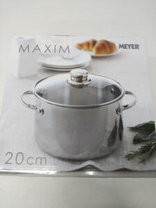 11501　▲　MEYER　MAXIM　　蓋付お鍋　4ＱＴ　3.8ｌ