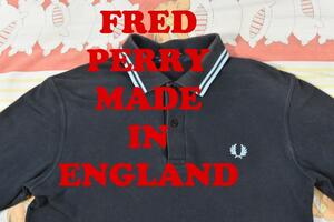 フレッドペリー ポロシャツ 12935ｃ 英国製 綿100％FRED PERRY