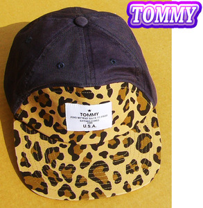 即決■TOMMY / TOMMY HILFIGER■選挙対策はヒョウ豹票cap■■古着