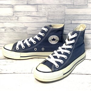 R7390bL CONVERSE コンバース CANVAS ALL STAR HI キャンバスオールスターハイ ネイビー コアカラー レディース キッズ 22cm M9622