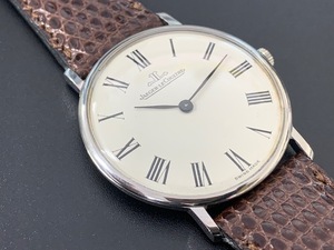 JAEGER-LECOULTRE ジャガー・ルクルト ホワイトローマン　Ref.9124.42 手巻き式・メンズ　ステンレス　1970年代中古（TJ2400101) 送料無料