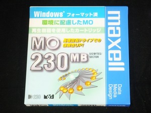 【未使用】 マクセル maxell 【未開封】MOディスク 230MB Windowsフォーマット MA-M230.WIN.B1E