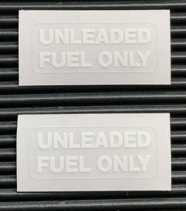 ポルシェ　空冷　911系　930/964/993共通　燃料メーターガラス交換・レストア用　UNLEADED FUEL ONLY デカール　レプリカ【2枚組】02