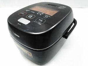 ★動作品 ZOJIRUSHI 象印 NW-JU10 極め炊き 圧力IH式炊飯器 鉄 くろがね仕込み 豪炎かまど釜 ブラック 5.5合 2019年製 0108-325E ♪@100★