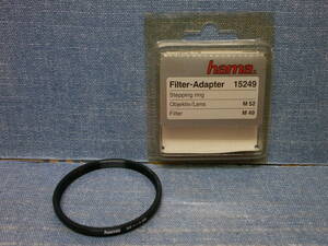 中古良品 hama Filter Adapter フィルターアダプター 15249 Stepping ring M52-M49 点検済み