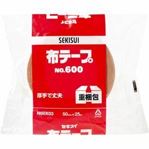 【新品】（まとめ） 積水化学 布テープ No.600 50mm×25m N60X03 1巻 【×10セット】