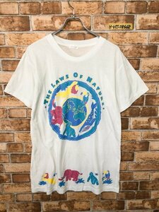 SANBIBI レディース 動物プリント 半袖Tシャツ M 白