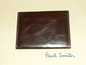 PSU601-③　新品本物即決　ポールスミス　Paul Smith　高級　カンガルー革　レザー　カードケース　定期入れ 　パスケース　免許証入れ