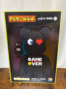 ベアブリック　BE@RBRICK　PAC-MAN × GRAFFLEX × 9090 × S.H.I.P&crew　100％ & 400％　パックマン　メディコムトイ