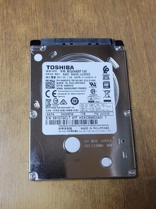 1000GB 1TB 2.5インチ SATA TOSHIBA MQ04ABF100【752時間】7mm HDD ハードディスク 中古 まとめて取引可 送料230円～