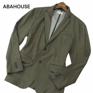 ABAHOUSE アバハウス 通年 4WAYストレッチ★ ウォッシャブル ドライ ポンチ テーラード ジャケット Sz.50　メンズ 大きい　A4T02389_3#O