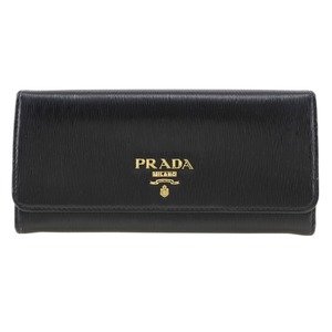 PRADA プラダ 1MH132 長財布 サフィアーノ NERO 黒 レディース【I151624184】中古