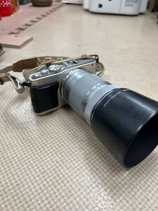 中古品　OLYMPUS オリンパス デジタル一眼カメラ OLYMPUS PEN Lite E-PL5 シルバー　望遠レンズ　