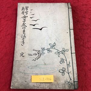 S6d-304 女子文のてほどき 著者 阪正臣 大正13年2月25日 復興発行 古書 和書 漢字 古文 書道 習字