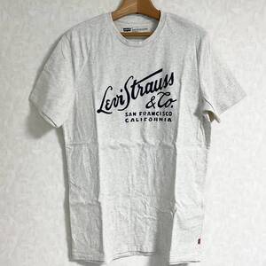 未使用　Levi’s　Tシャツ　ロゴ/杢　サイズM　　W018