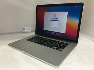 △1円スタート/Apple MacBook Pro Retina 15-inch Mid 2015 A1398 EMC2909/Core i7 2.5GHz/256GB/16GB/15.4インチ/Mac OS Big Sur/AC欠品