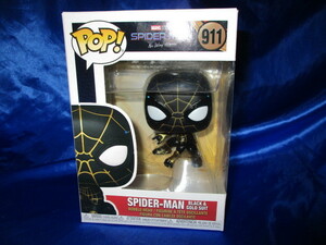 希少★入手困難/FUNKO/POP/MARVEL/スパイダーマン【BLACK＆GOLD*SUIT】-911