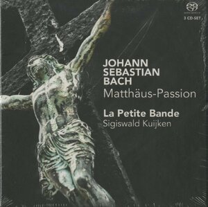 【未開封(一部破れ)】CD/ S.クイケン / J.S. バッハ：マタイ受難曲 / 輸入盤 SACD 3枚組 BOX CC72357 40511