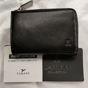 ■LANVIN COLLECTION■ランバン■ L字ファスナーコインケース■牛革■