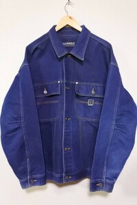 PELLE PELLE ペレペレ デニムジャケット カバーオール オーバーサイズ size L 濃紺 香港製