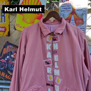 Karl Helmut カールヘルム 襟付き ブルゾン M サイズ PINK HOUSE ピンクハウス レトロ かわいい ワッペン 10521