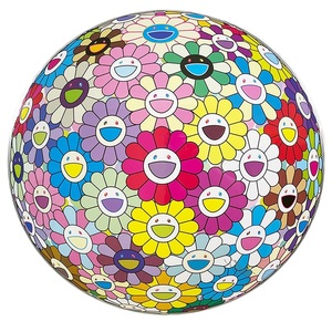 新品 村上隆 フラワーボール カラフル、ミラクル、スパークル ED300 ポスター お花 フラワーボール Takashi Murakami Kaikai Kiki