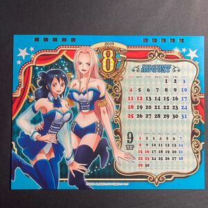 Z001】たしぎ ヒナ ONE PIECE ワンピース セクシーカレンダー イラスト カード ペーパー １枚