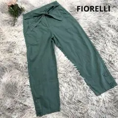 【FIORELLI】フィオレッリ カジュアルパンツ 麻混 リボン 可愛い